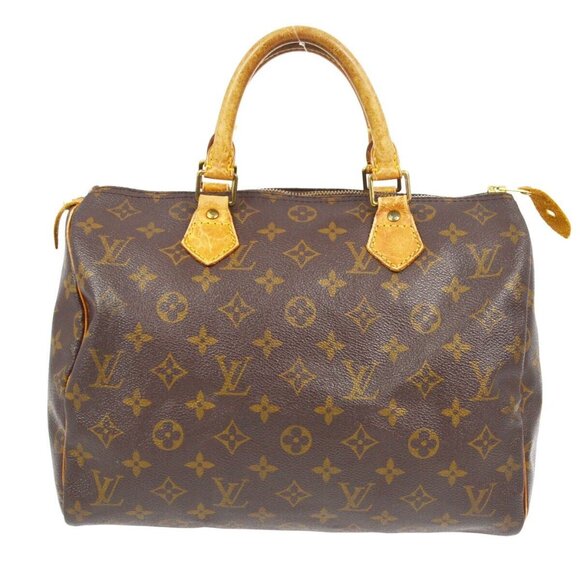LOUIS VUITTON SPEEDY 30 HANDBAG PURSE MONOGRAM CANVAS - Picture 1 of 1